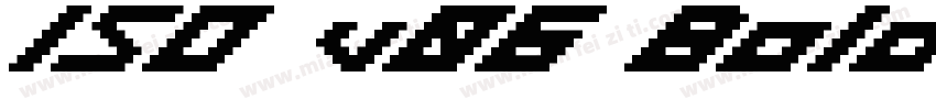 ISO v06 Bold字体转换